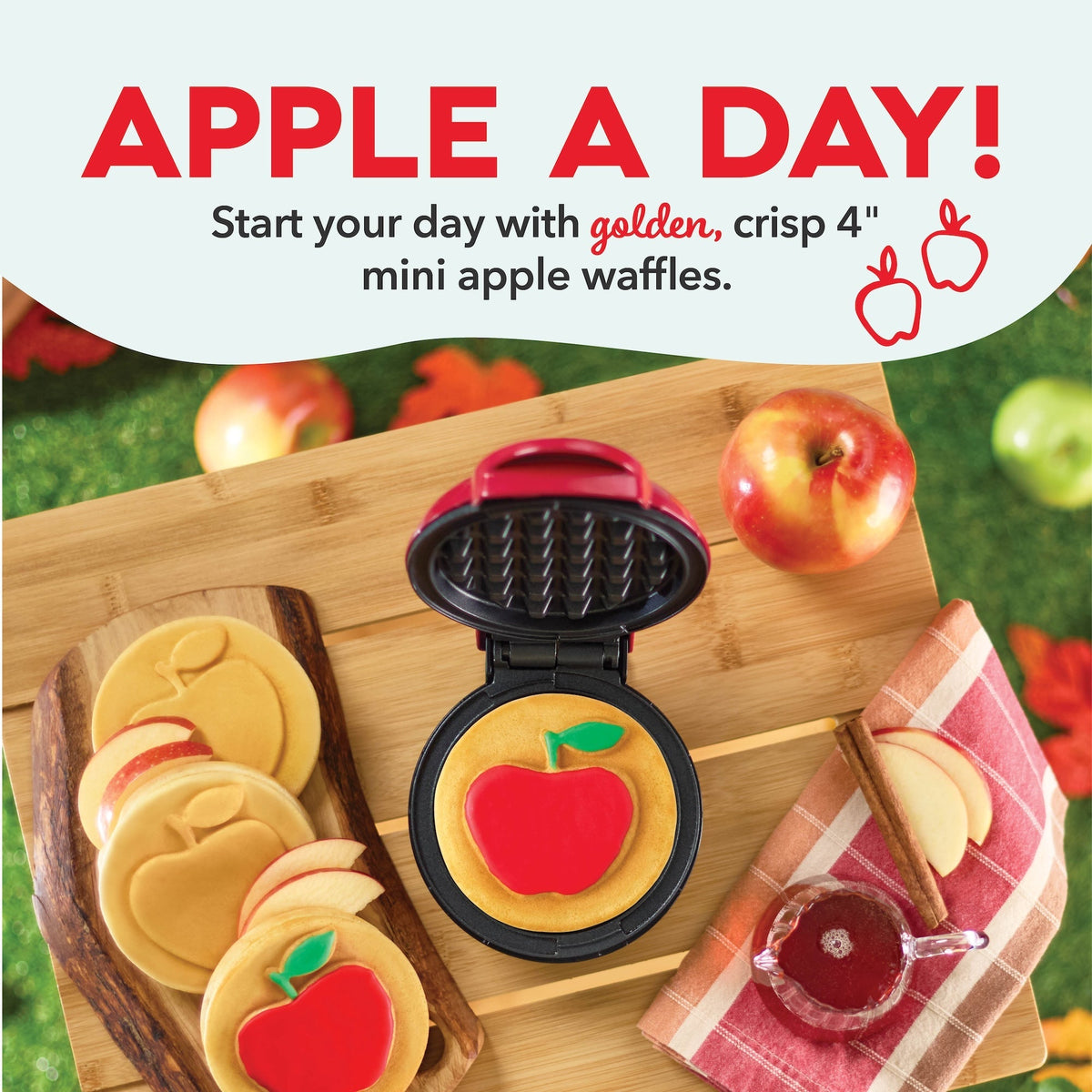 Apple Mini Waffle Maker